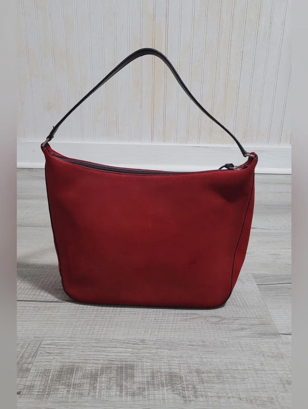 ​RARE Archival VTG Kate Spade Made in Italy Red Suede Shoulder Bag Size OS